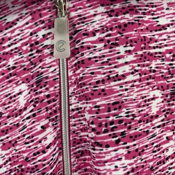 Bette & Court Pink Athletic Print Golf Pull Over - Picture 6 of 10